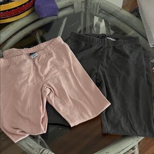 Old Navy Kids Leggings in Soft Pink and Charcoal